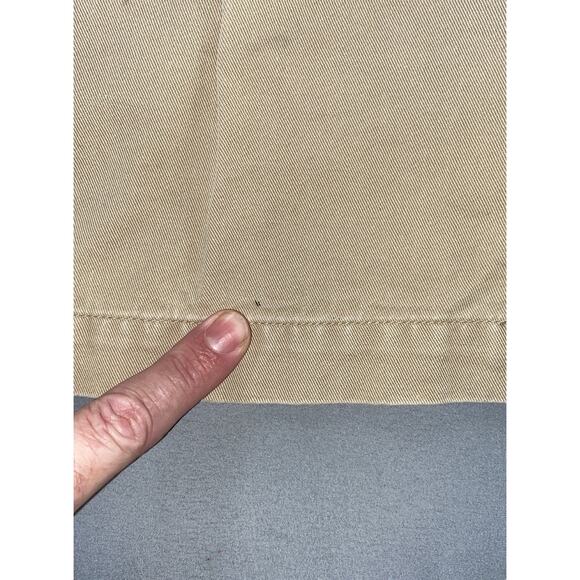 Ralph Lauren Polo Vintage Pleated Cotton Twill Tyler Chino Shorts. Beige, 32. - Picture 8 of 8